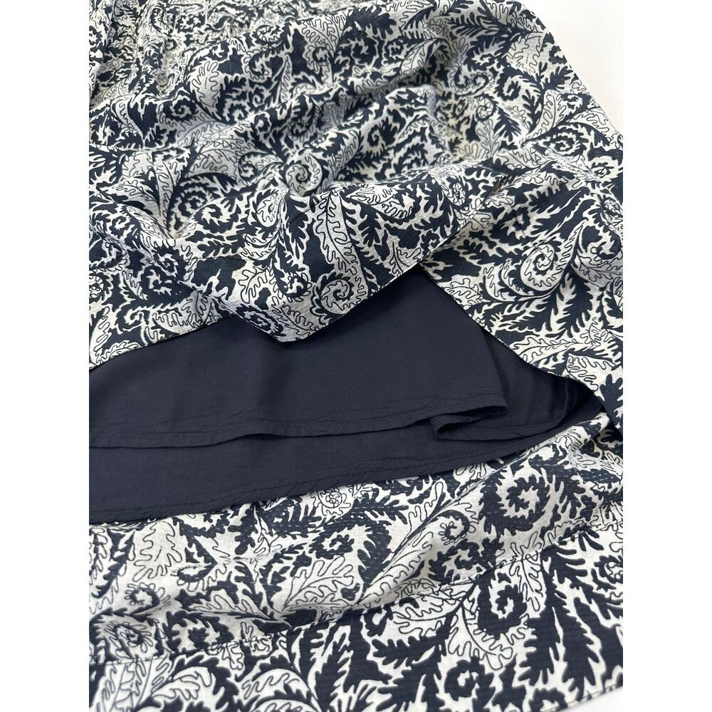 Maeve Anthropologie Marya Maxi Dress XS Petite Black White Paisley Sleeveless - Picture 10 of 12